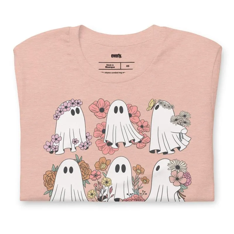 Flower Power Ghosts Graphic Tee