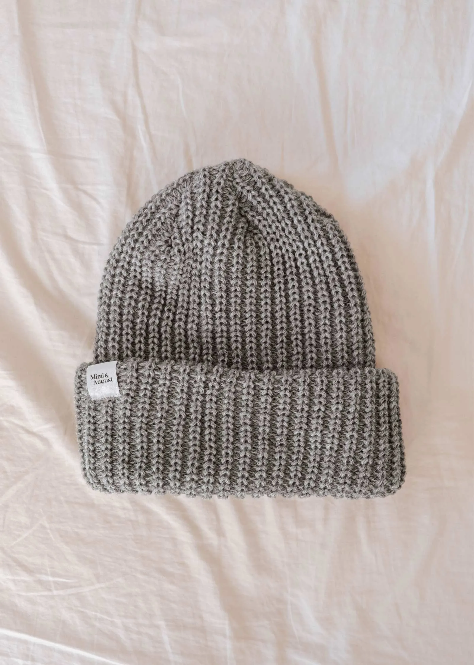 Heather Grey Chunky Beanie