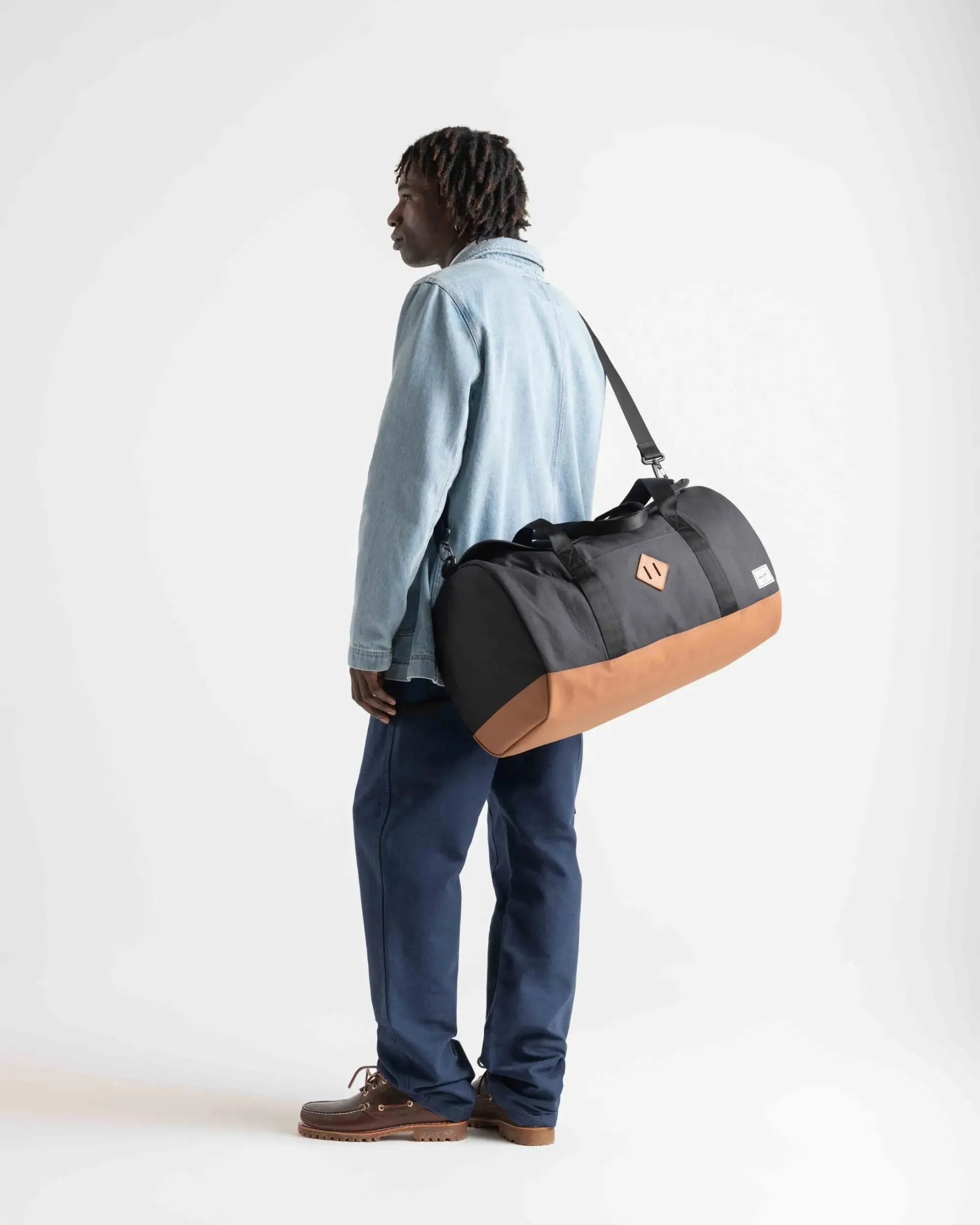 Herschel Supply Co. Herschel Heritage Duffle - Black/Saddle Brown