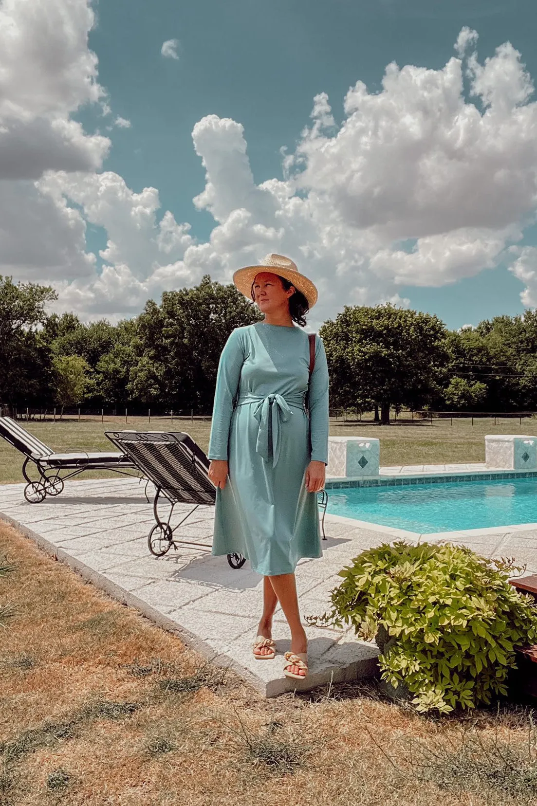 Ibiza Teal Swim Dress