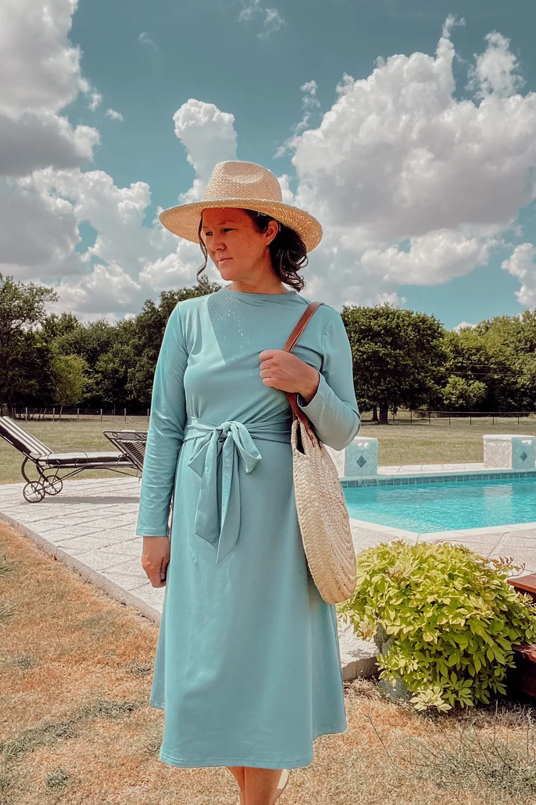 Ibiza Teal Swim Dress