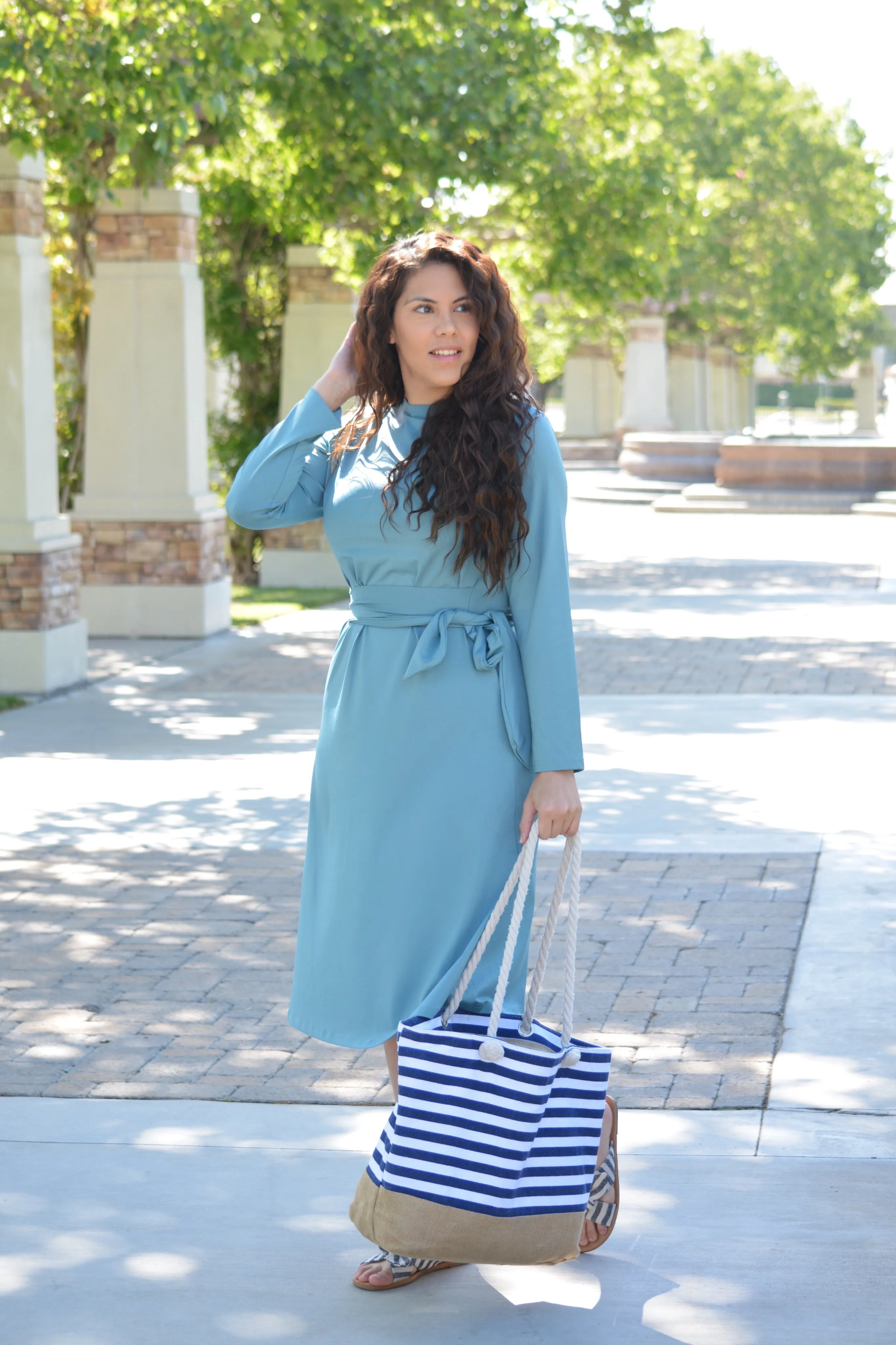 Ibiza Teal Swim Dress
