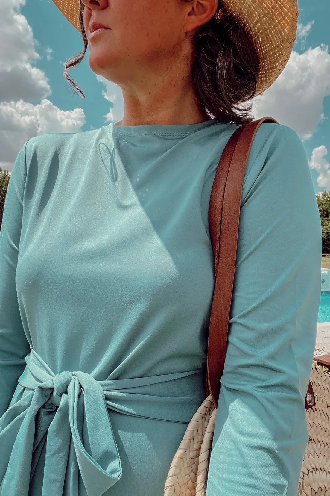 Ibiza Teal Swim Dress