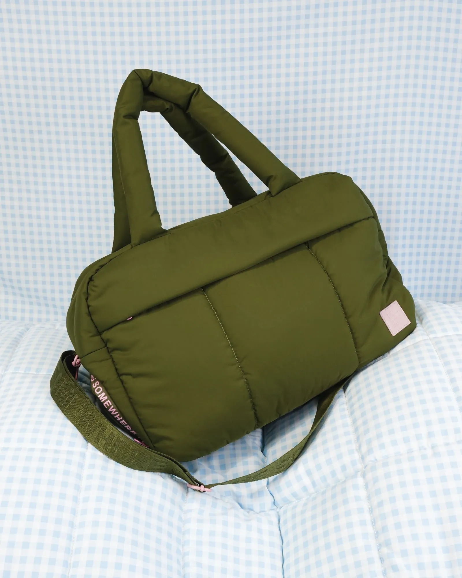 Khaki Marshmallow Duffle Bag
