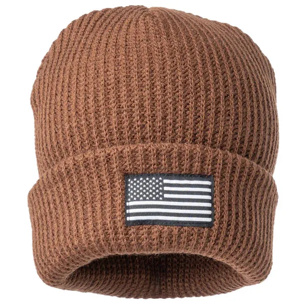 Knuckleheads USA Beanie - Dark Brown