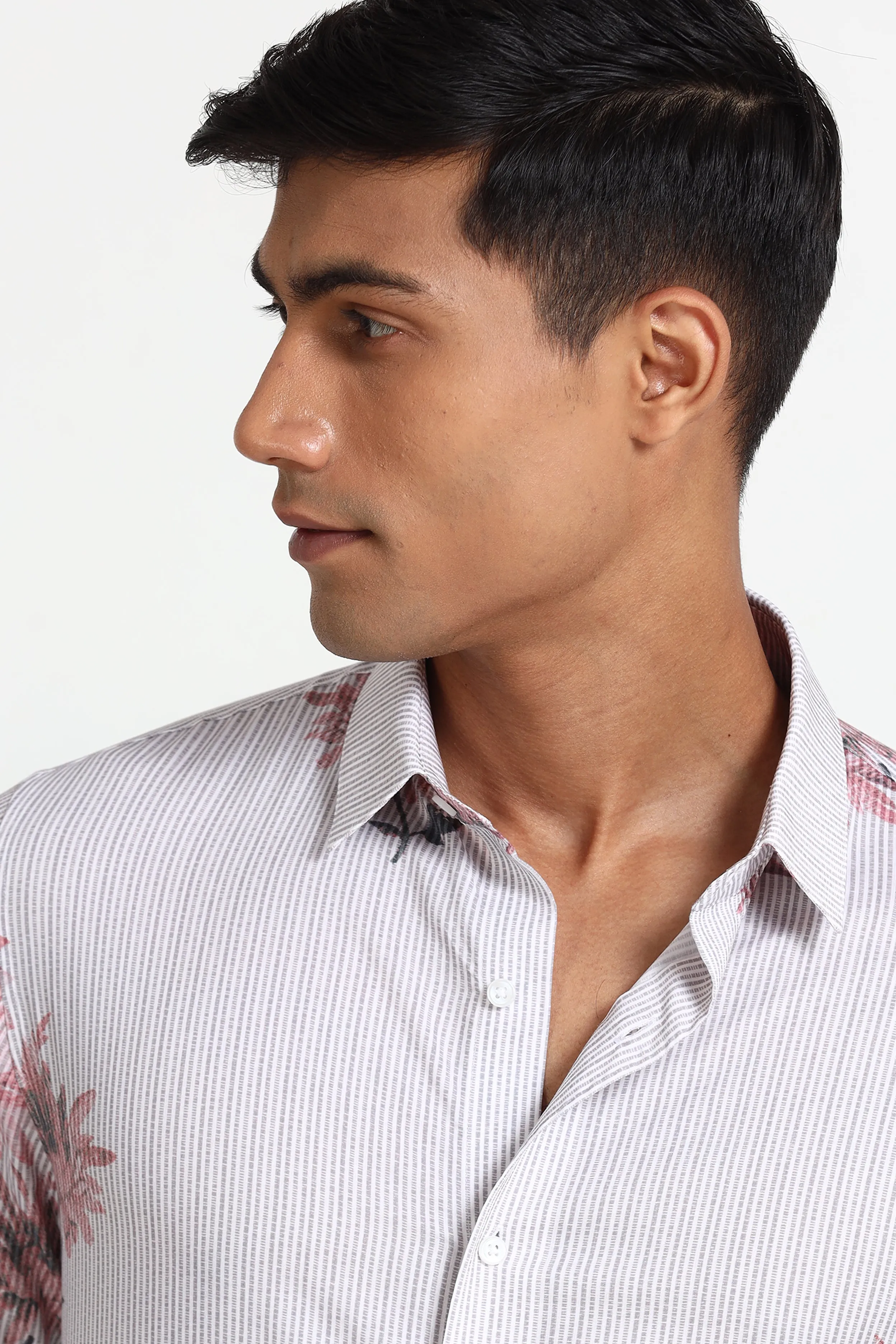 Light Stripe Print Shirt