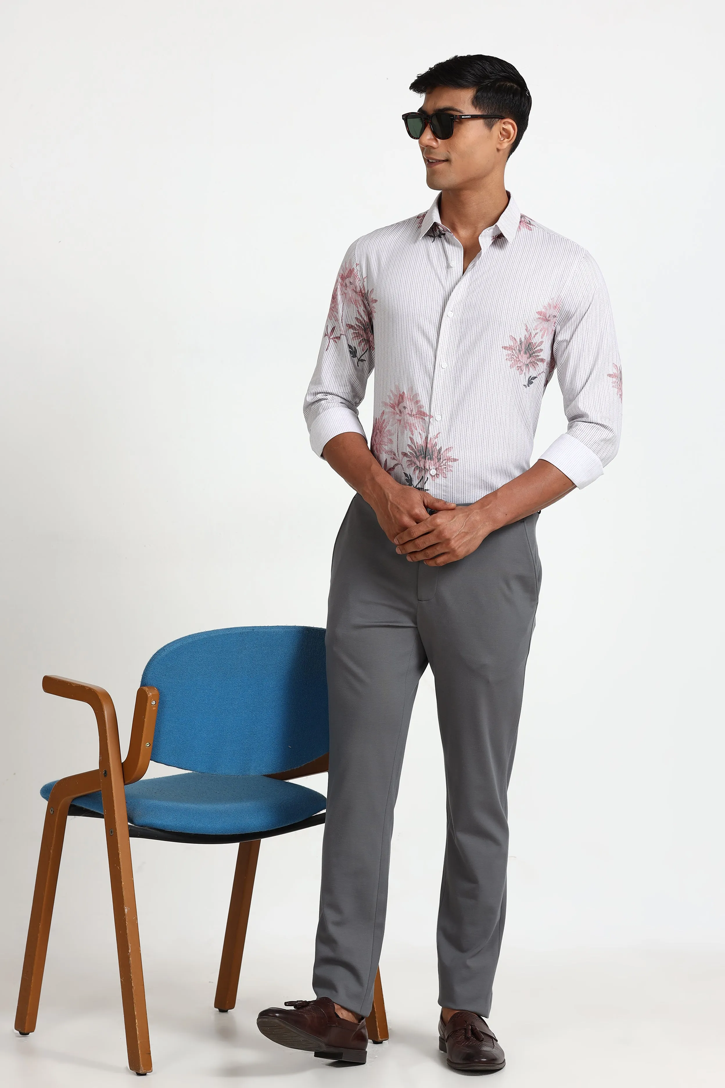 Light Stripe Print Shirt