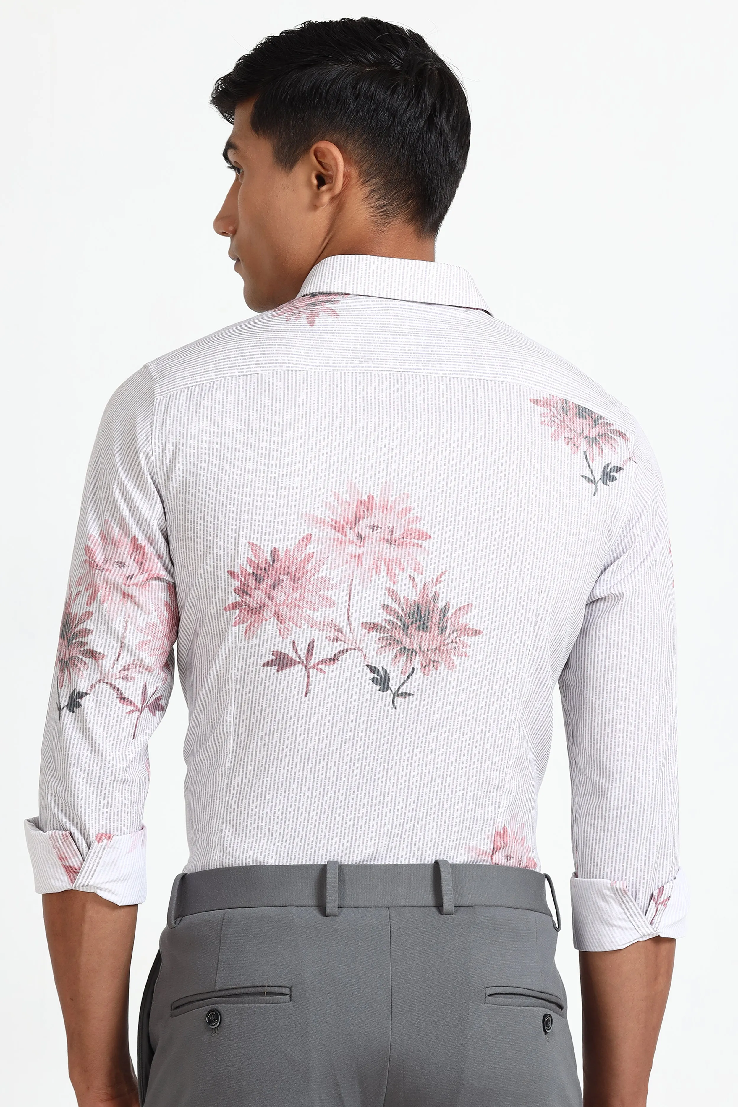 Light Stripe Print Shirt