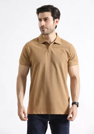 Men Khaki Polo Shirt