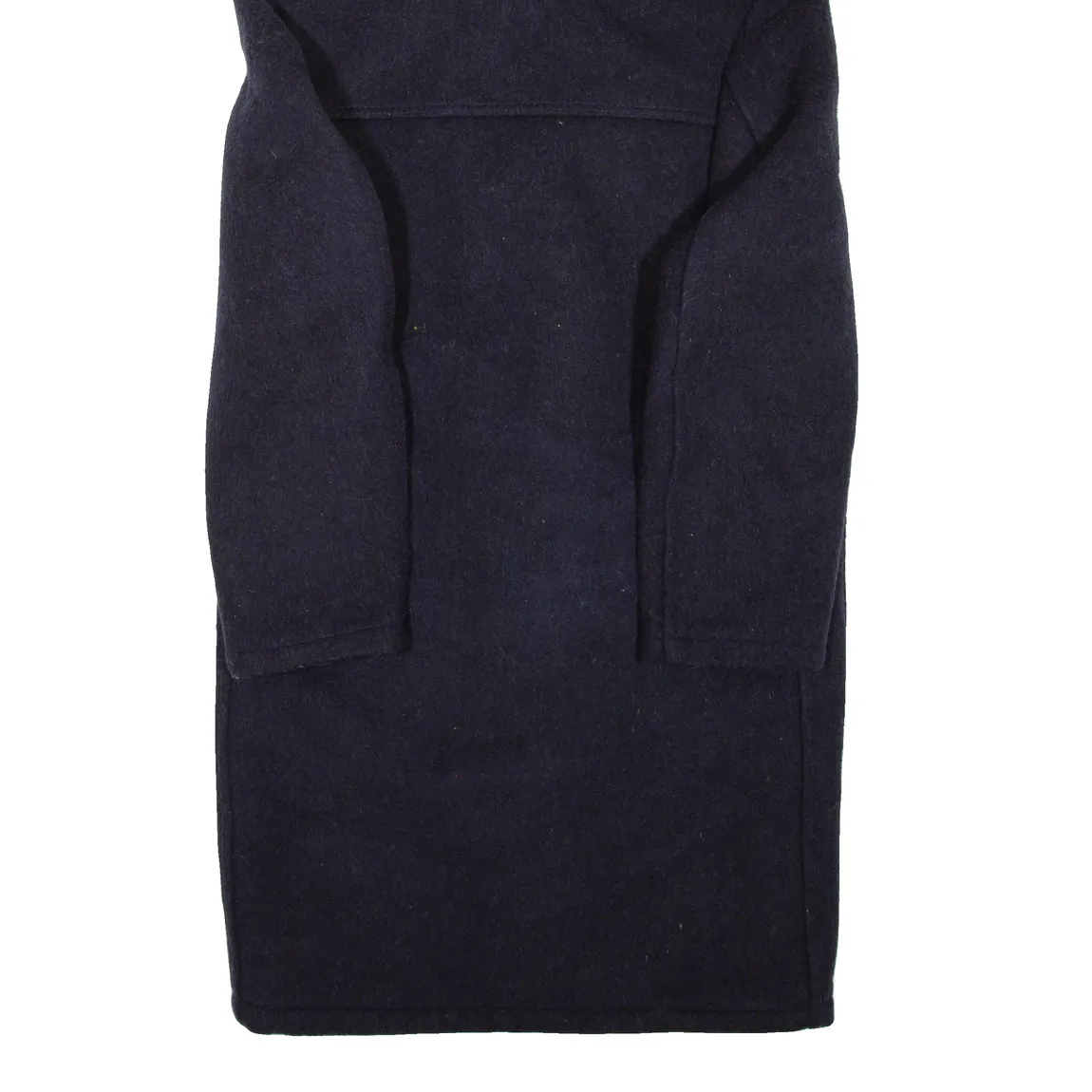 Mens Duffle Coat Blue Wool Hooded S
