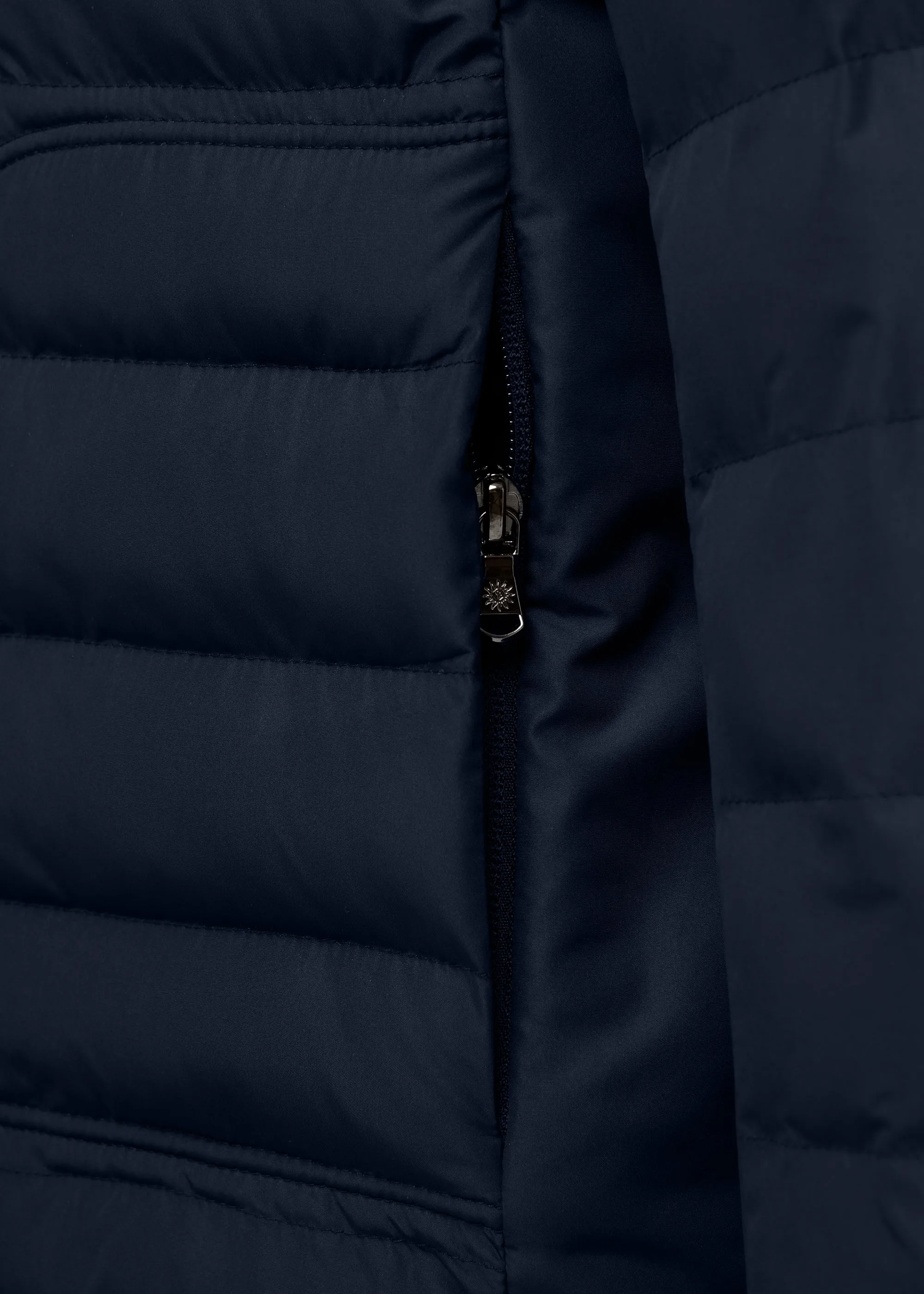 Men's Sandbanks Navy Biker Micro Puffer Jacket