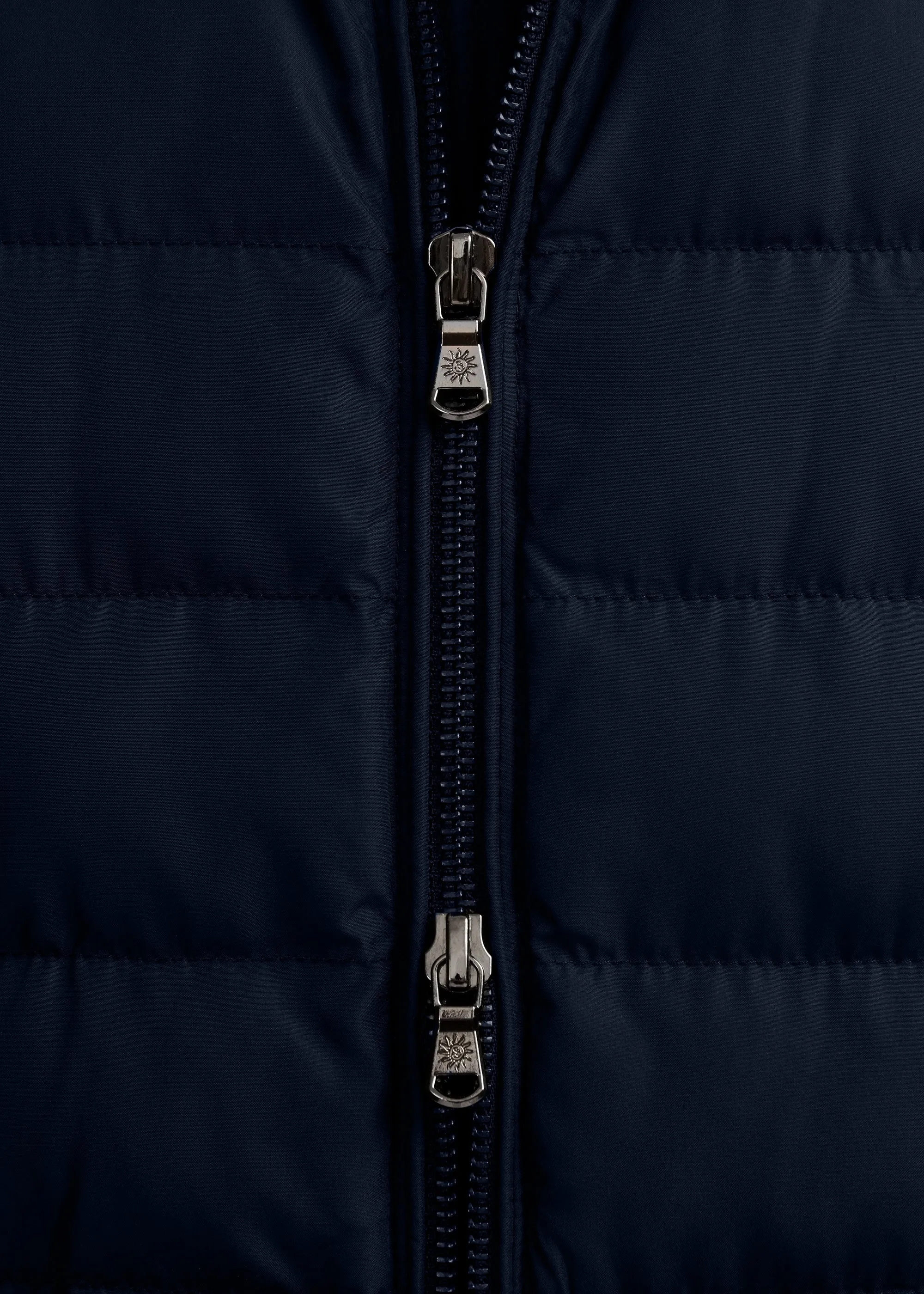 Men's Sandbanks Navy Biker Micro Puffer Jacket