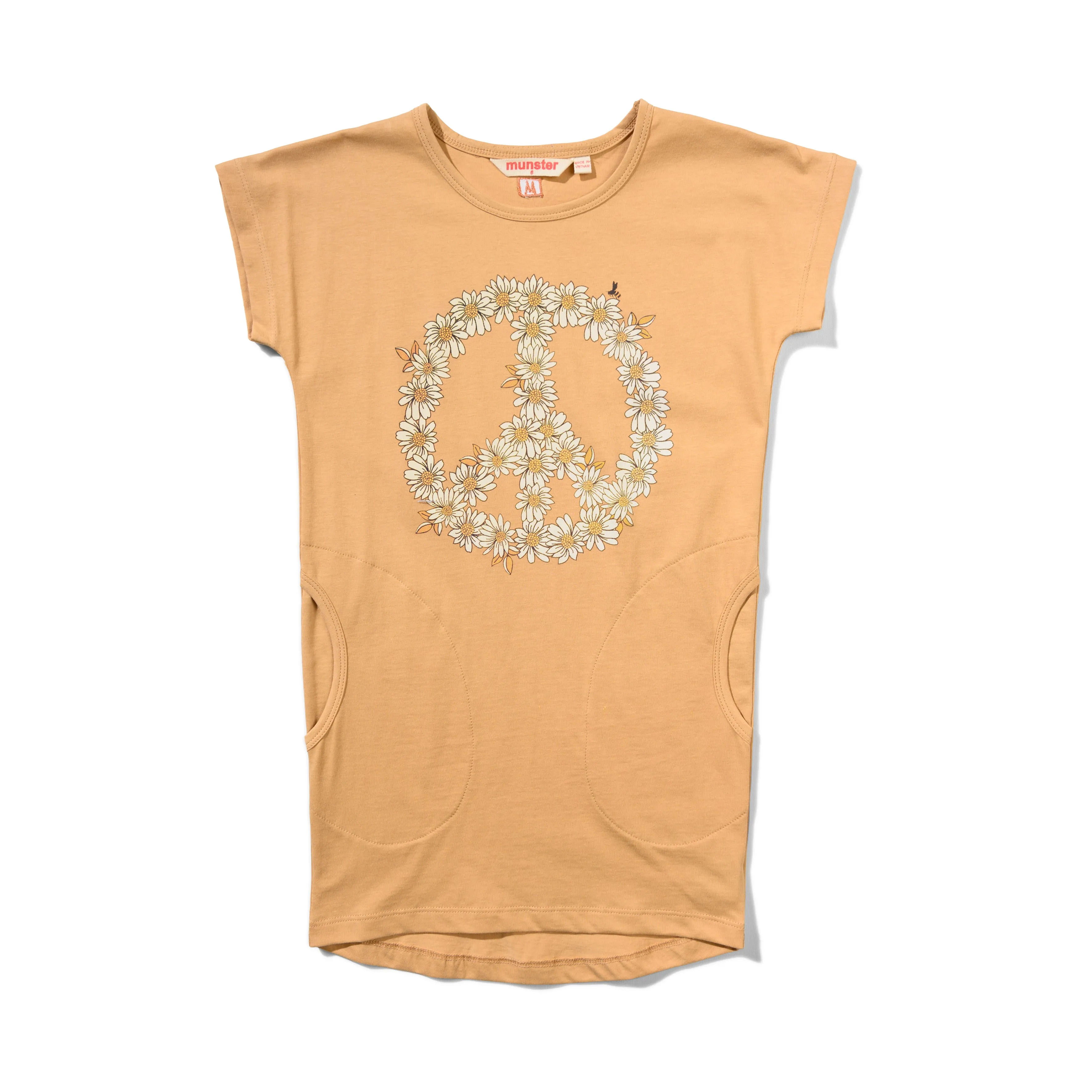 Missie Munster Daisy Peace Dress - Porcini