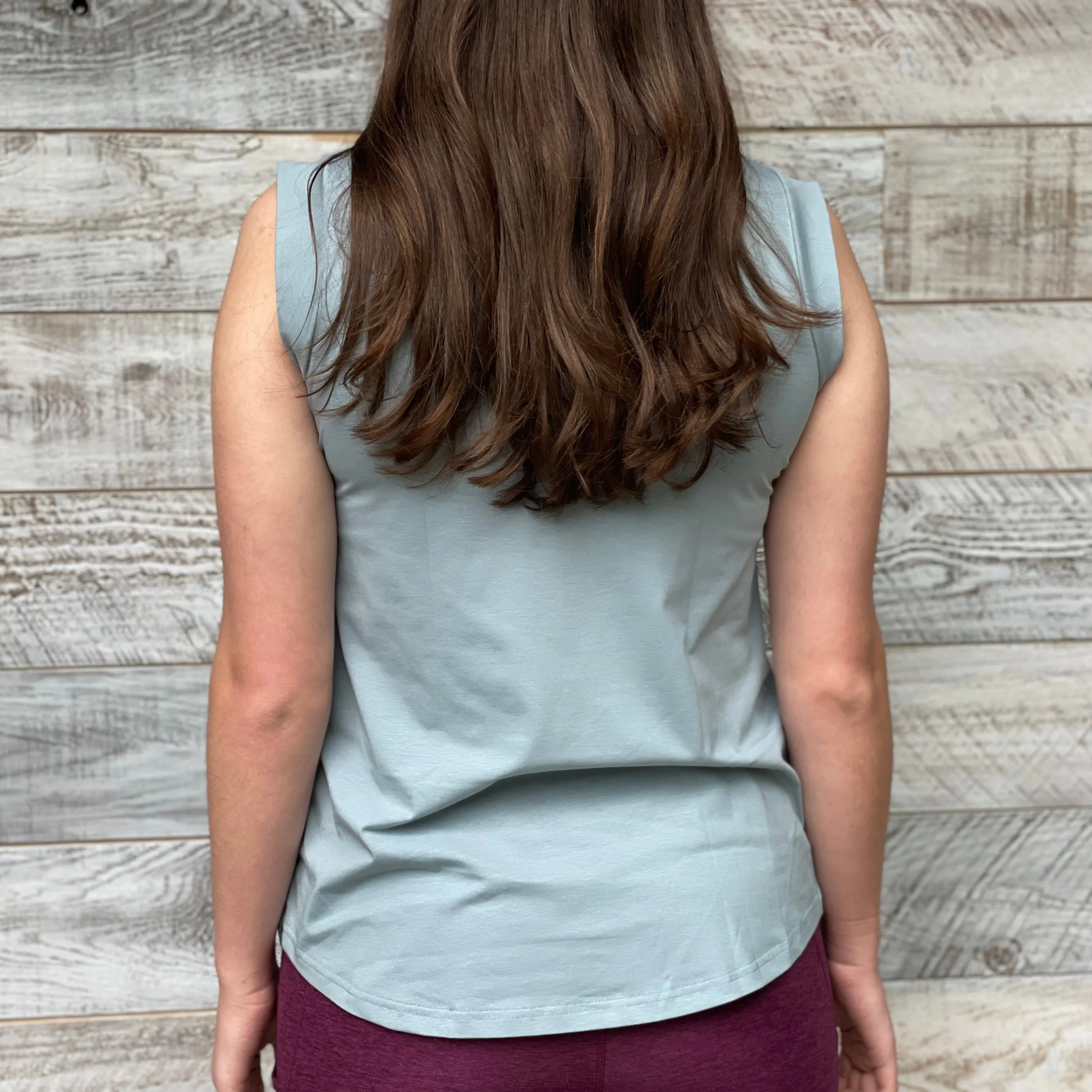 Moon Phase 🌘 Mountains  - Women’s Organic Cotton Cap Sleeve Tank Top