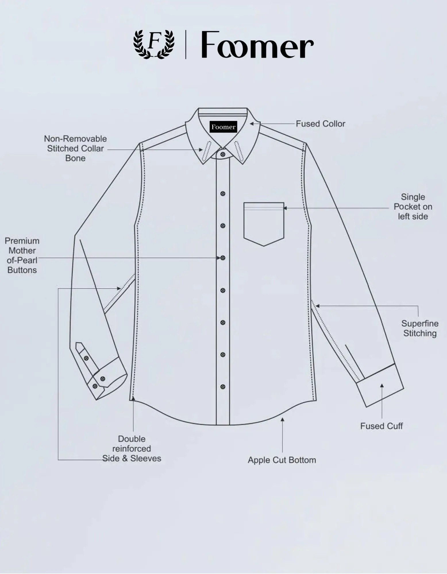 Mufasa Embroidered Grey Black Luxury Shirt For Men