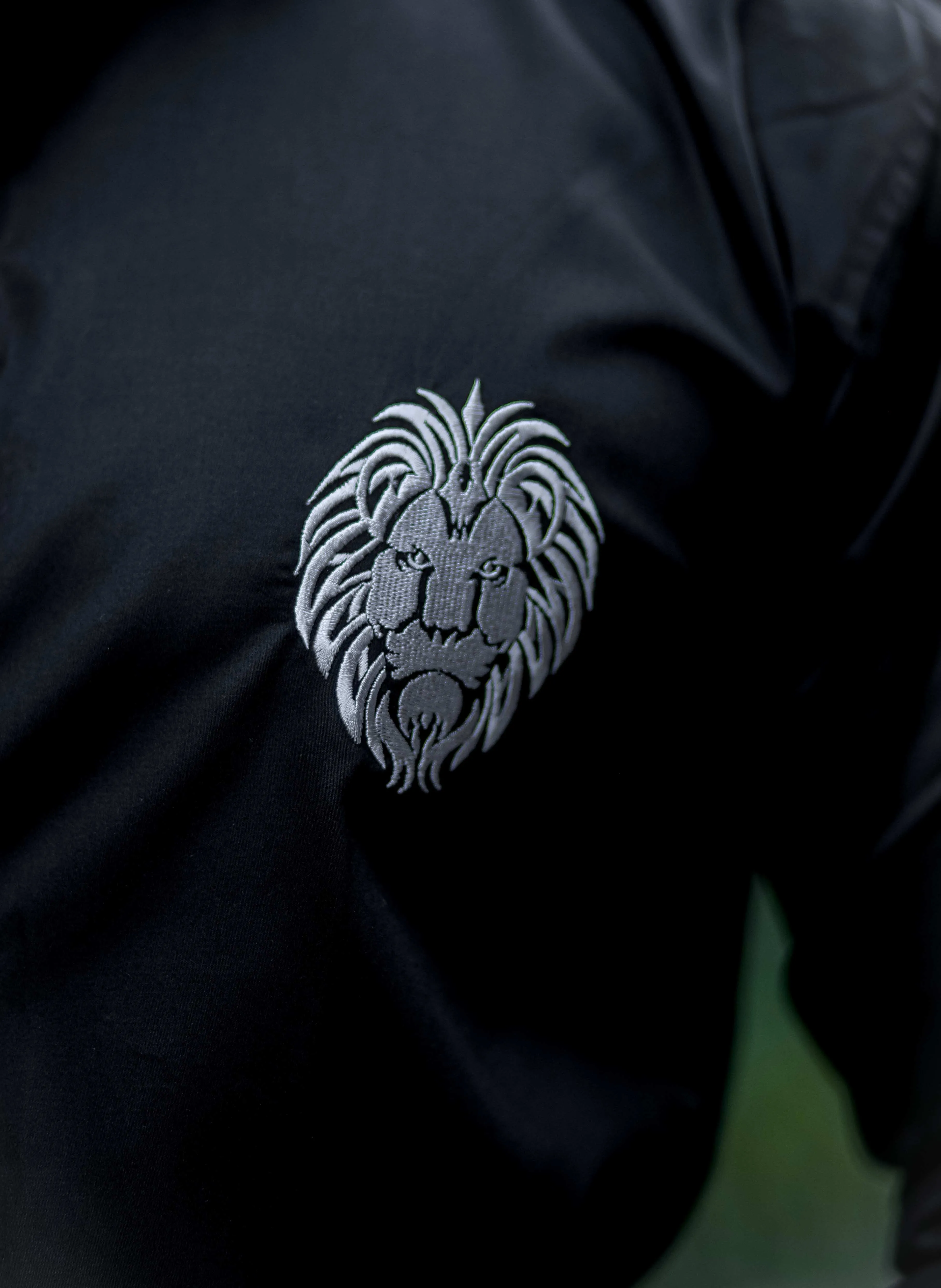 Mufasa Embroidered Grey Black Luxury Shirt For Men