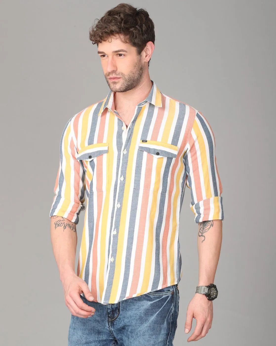 Multi Color Striped Shirt