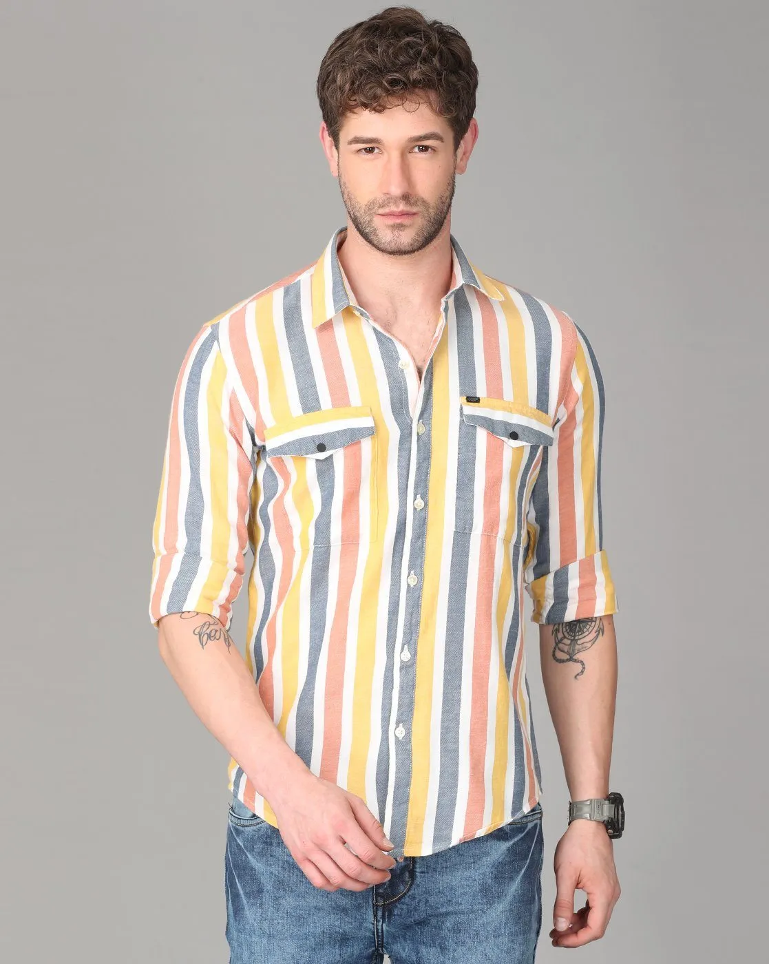 Multi Color Striped Shirt