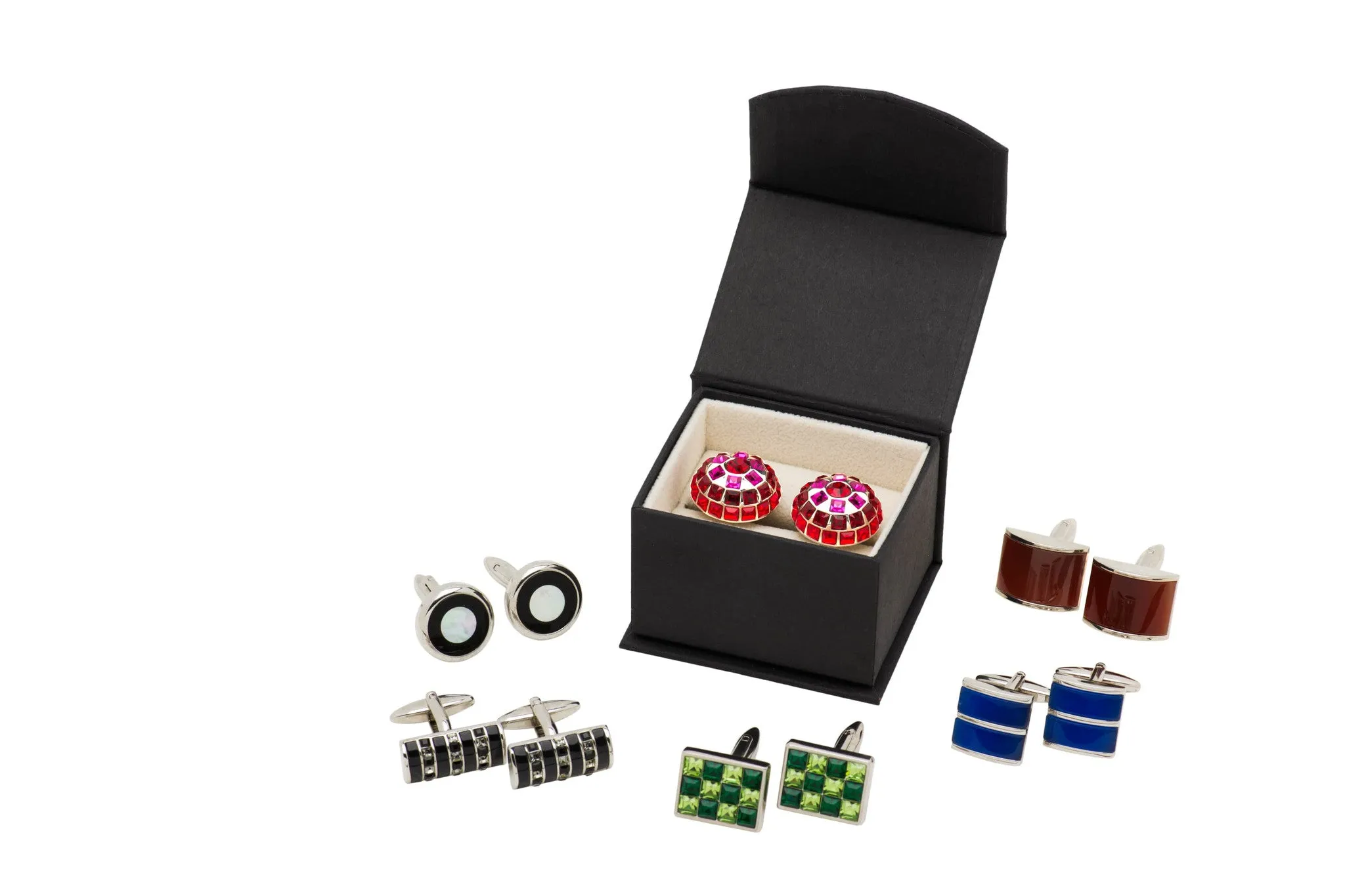 Northwood Grey Rhodium Plated Cufflinks