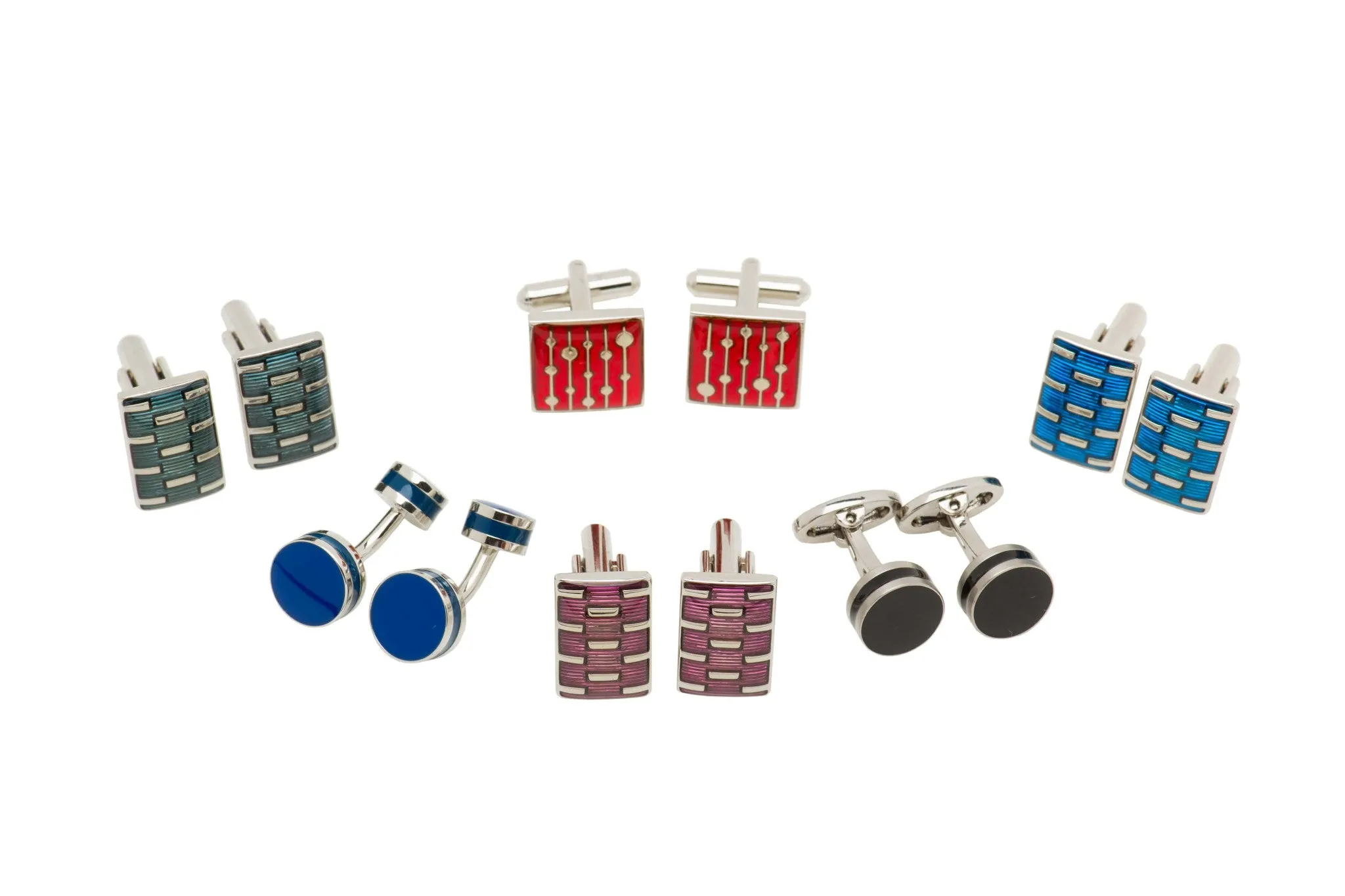 Northwood Grey Rhodium Plated Cufflinks