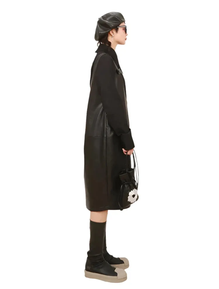 Overall Leather Dress