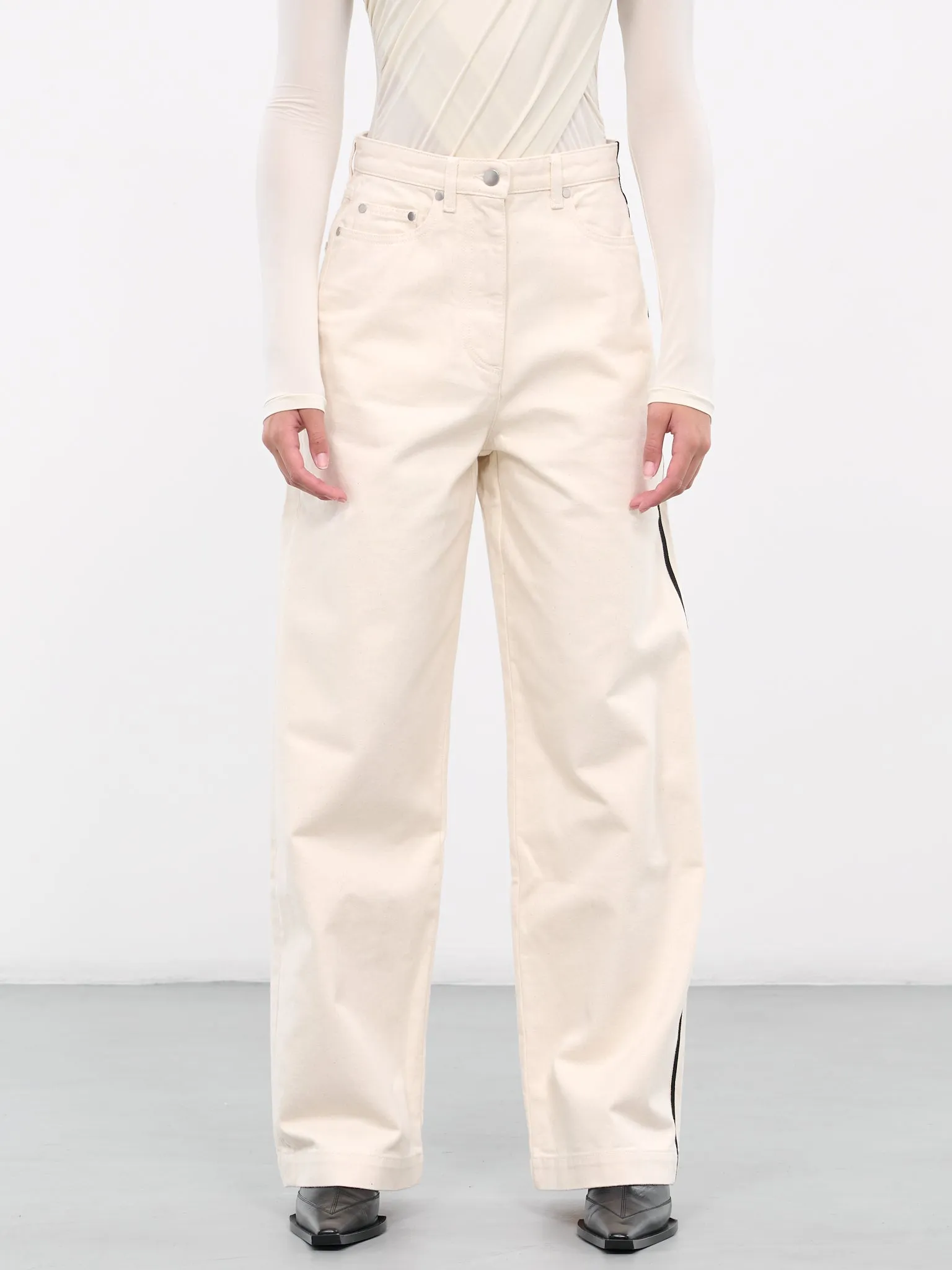 Oversized Jeans (PD-U-172-DE-OFF-WHITE)