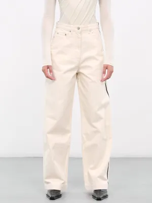 Oversized Jeans (PD-U-172-DE-OFF-WHITE)