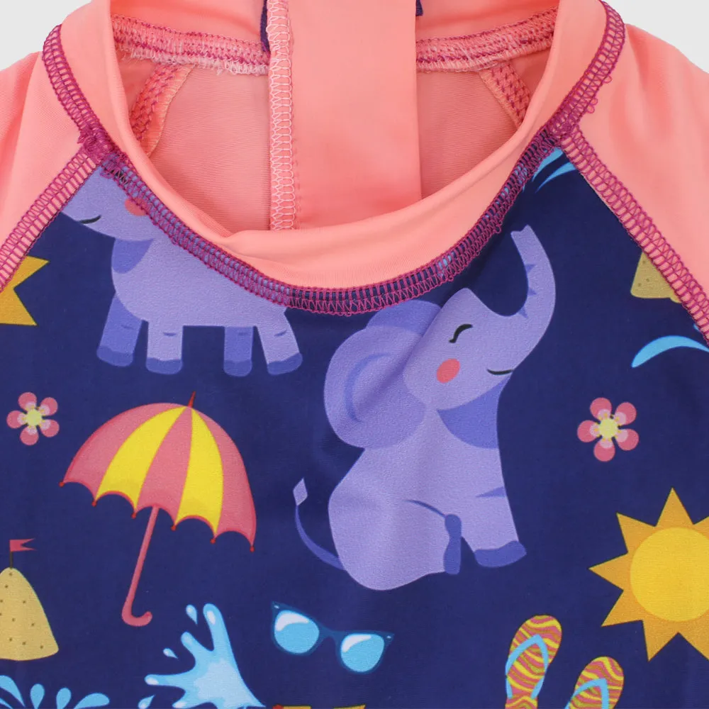 Playful Elephant Overall Swim Suit