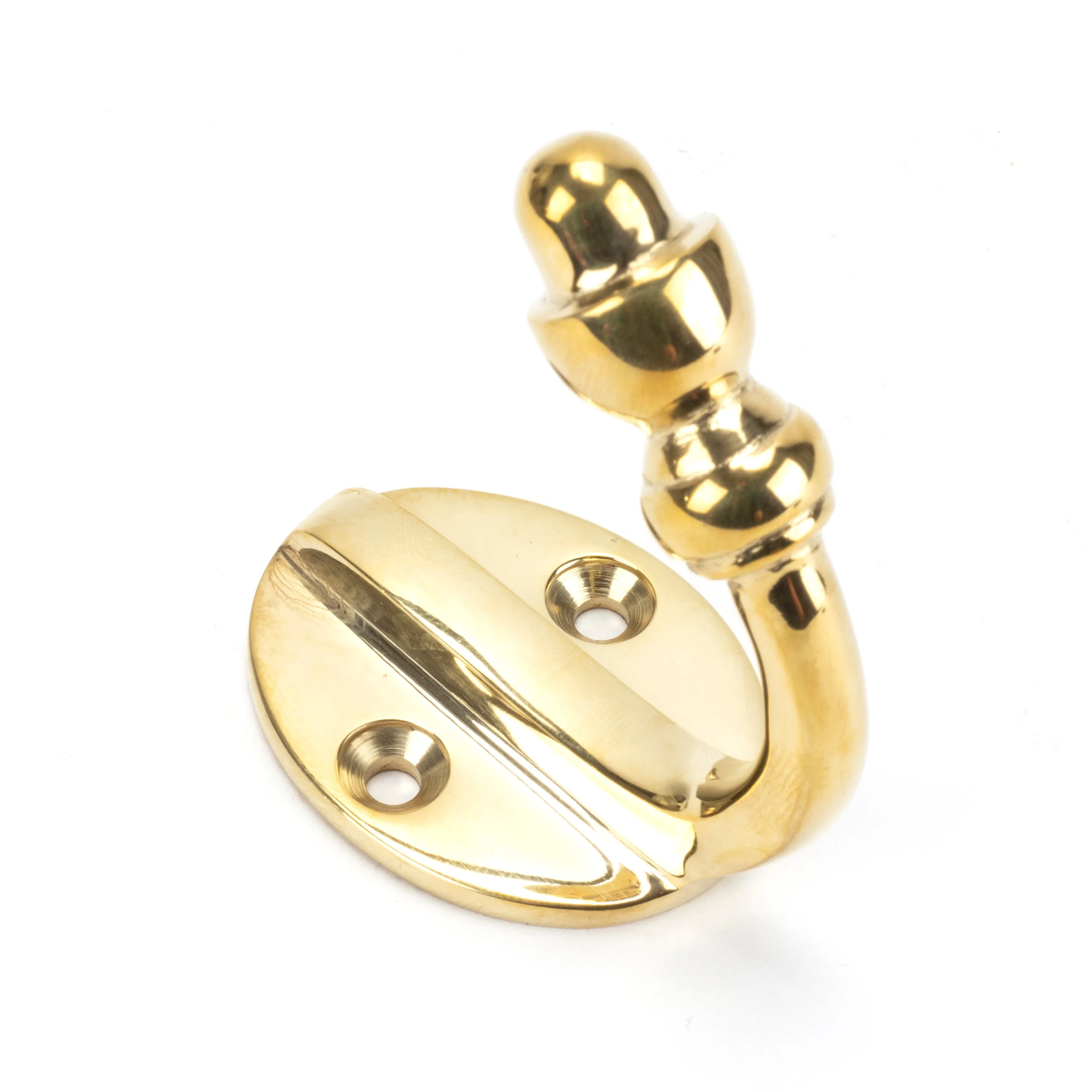 Polished Brass Coat Hook | From The Anvil