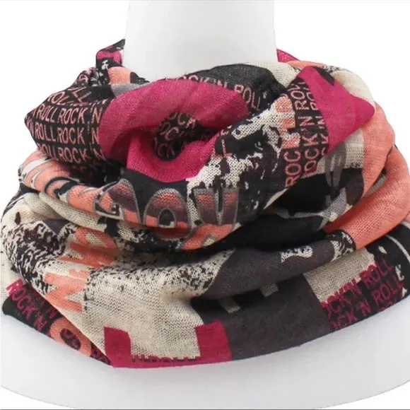 Rock N Roll Colorful 3 in 1 Jersey Beanie Cap