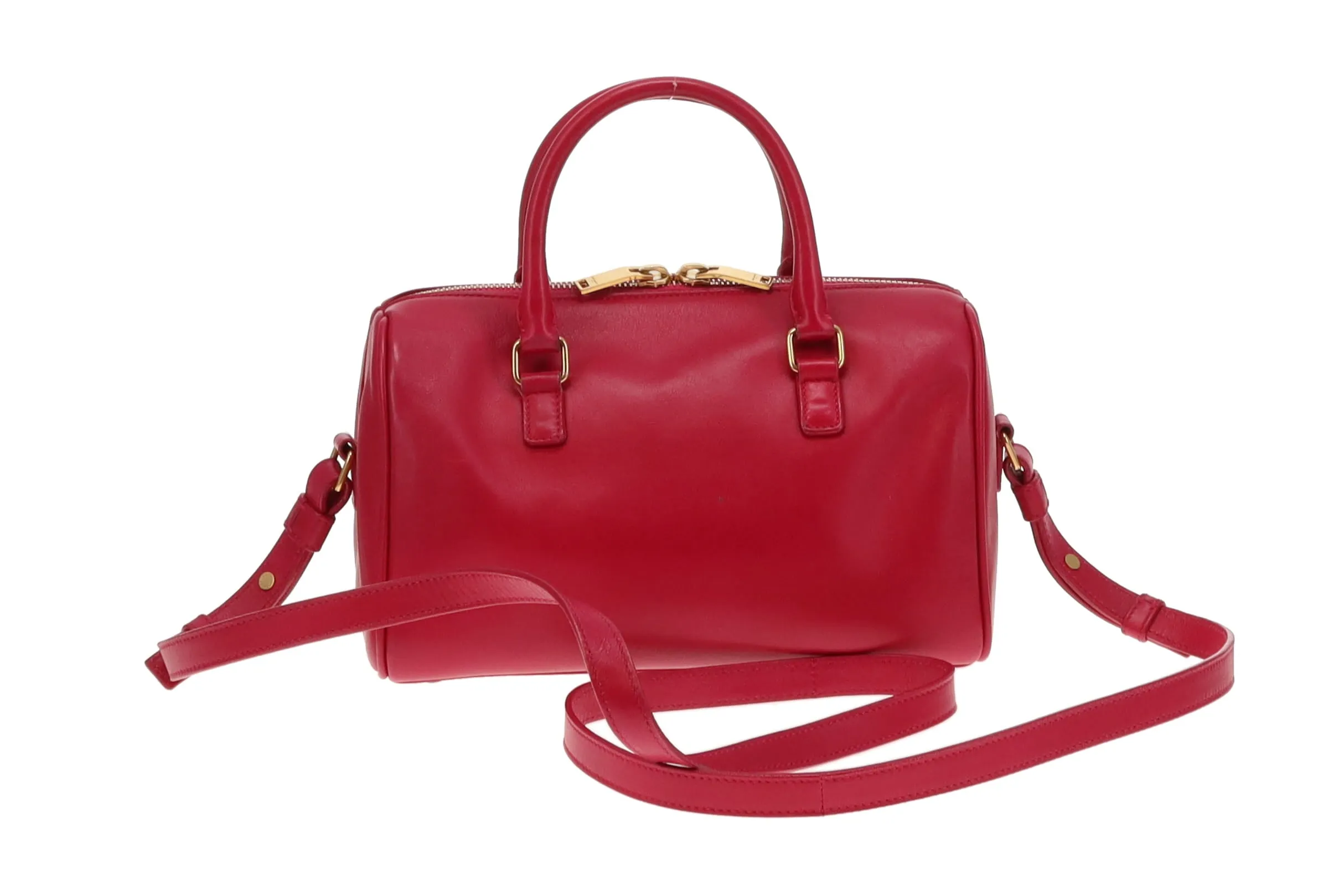 Saint Laurent Pink Leather Baby Duffle Bag