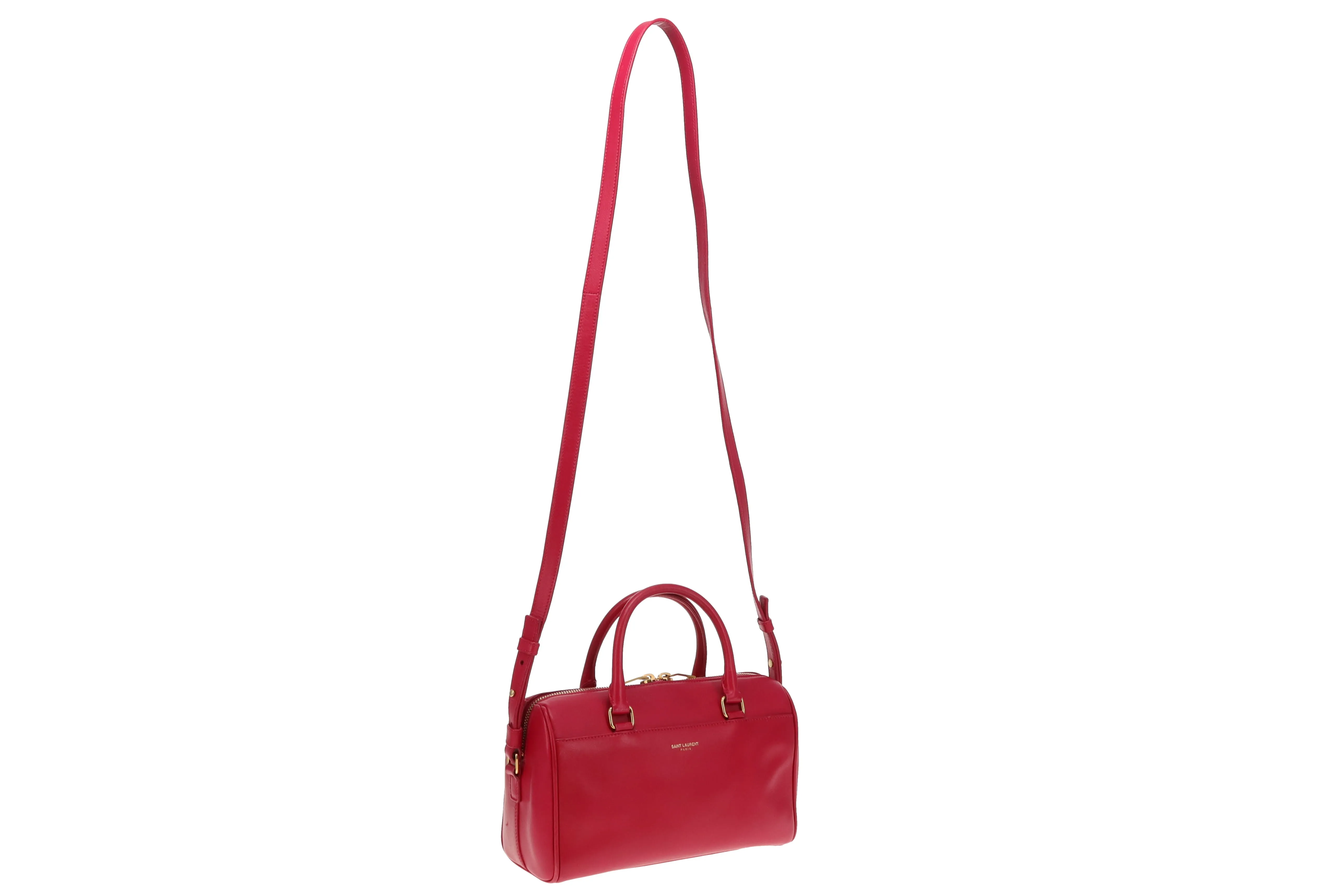 Saint Laurent Pink Leather Baby Duffle Bag