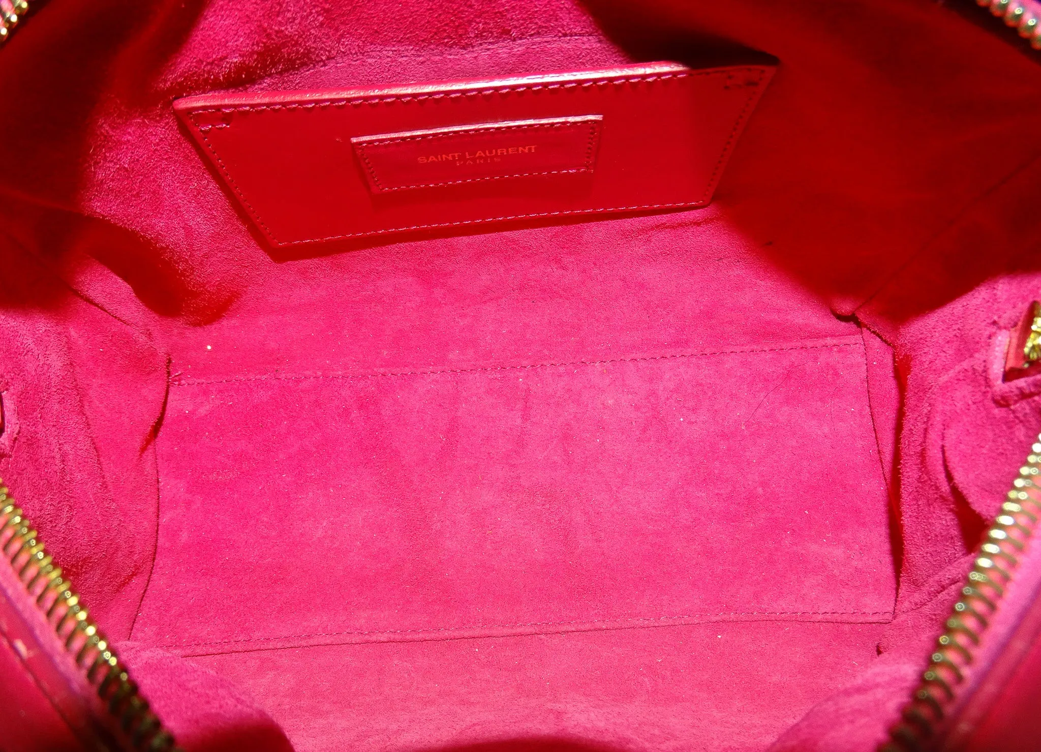 Saint Laurent Pink Leather Baby Duffle Bag