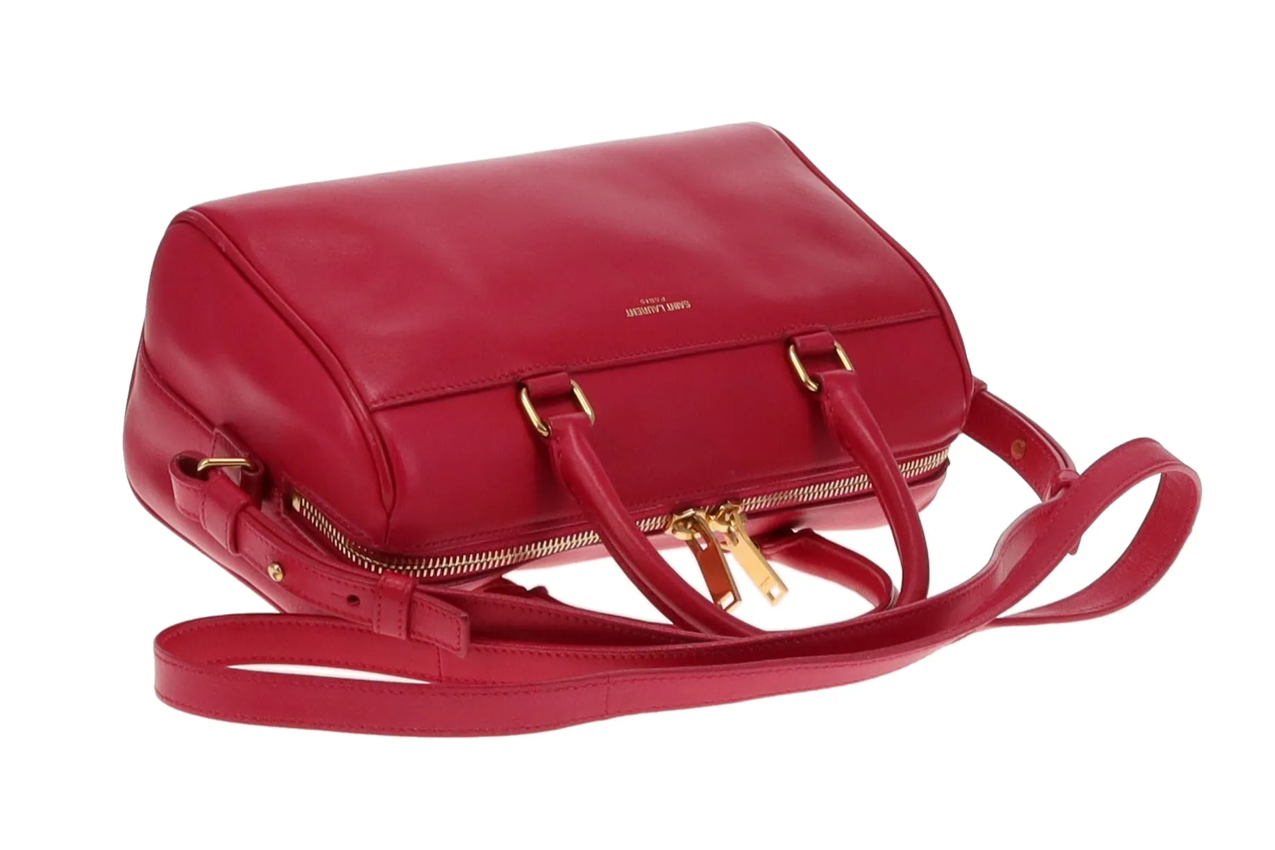 Saint Laurent Pink Leather Baby Duffle Bag