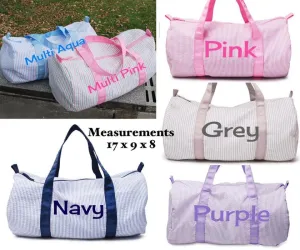 Seersucker Stripe Kids Duffle Bag