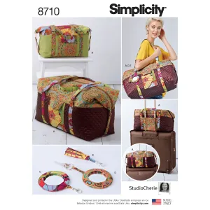 Simplicity Pattern 8710 Luggage Bags, Key Ring and Tassel