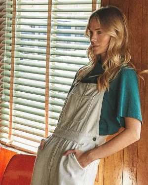 Stanley Overall Dress - Bleached White