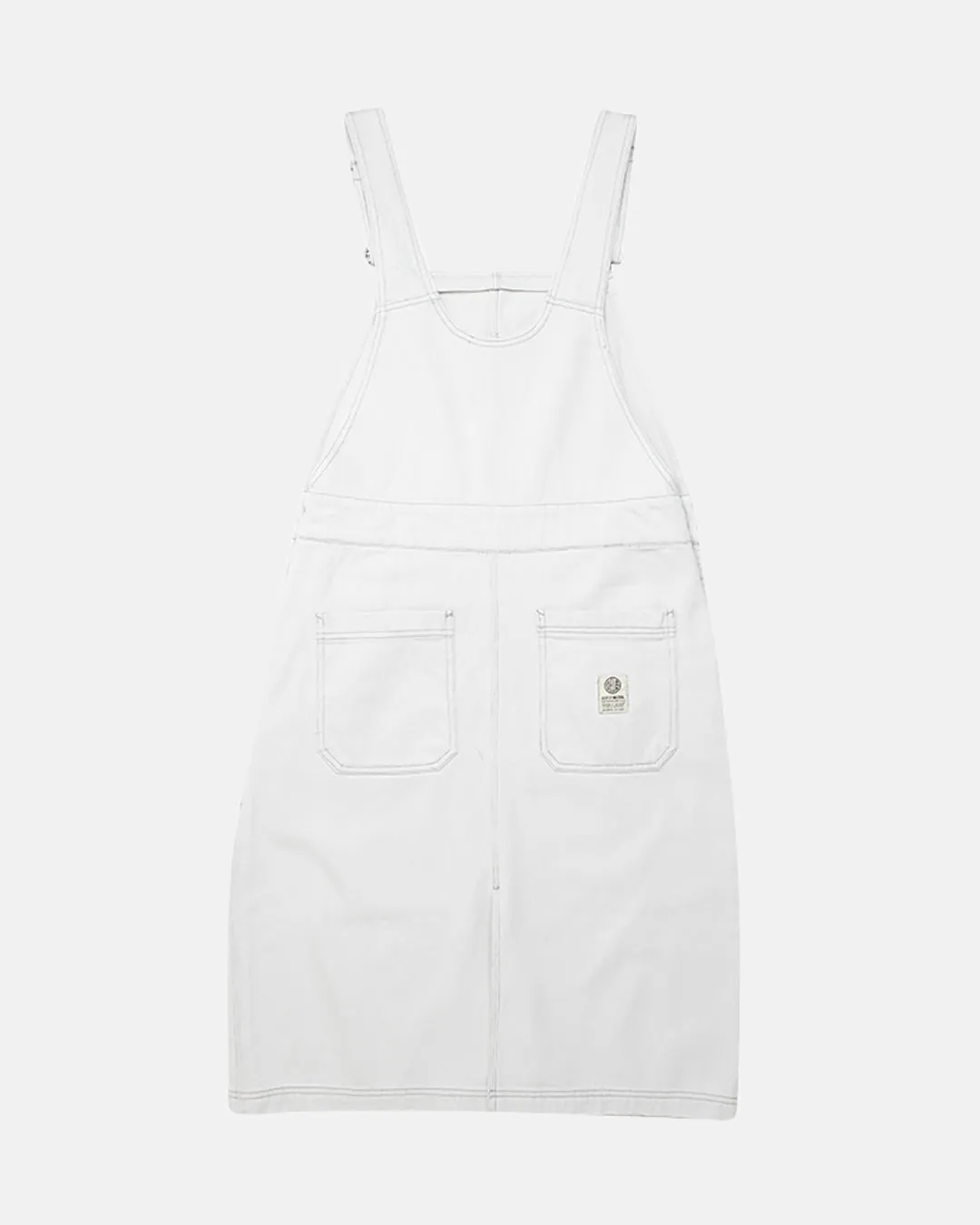 Stanley Overall Dress - Bleached White