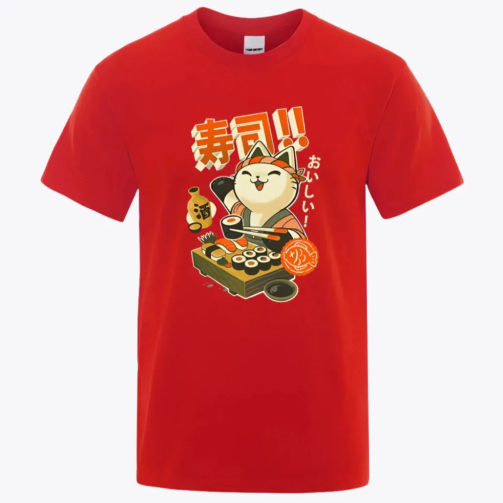 Sushi Chef Cat T-Shirt