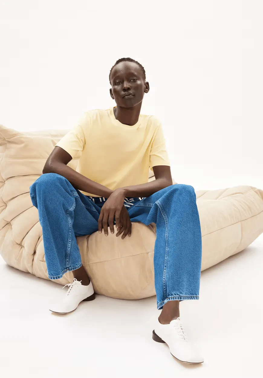 t-shirt - lualaa - early yellow