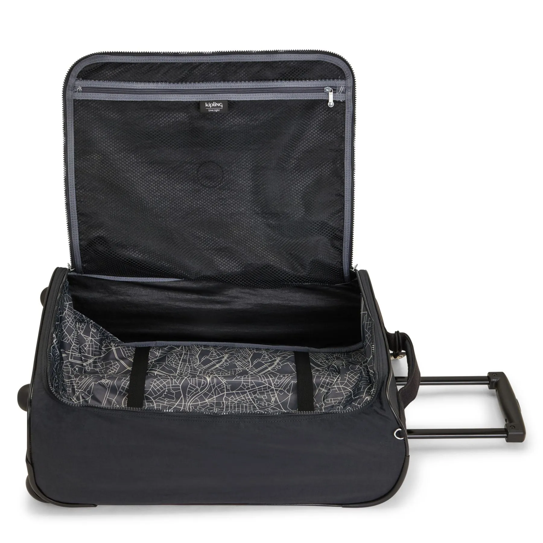 TEAGAN Extra Small Cabin Duffle Bag with Wheels - Black Noir