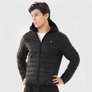 Tf-Premium Black Full  Puffer HoodieJacket