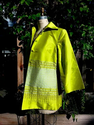 Thai Silk Cocktail Evening Jacket One Of A Kind