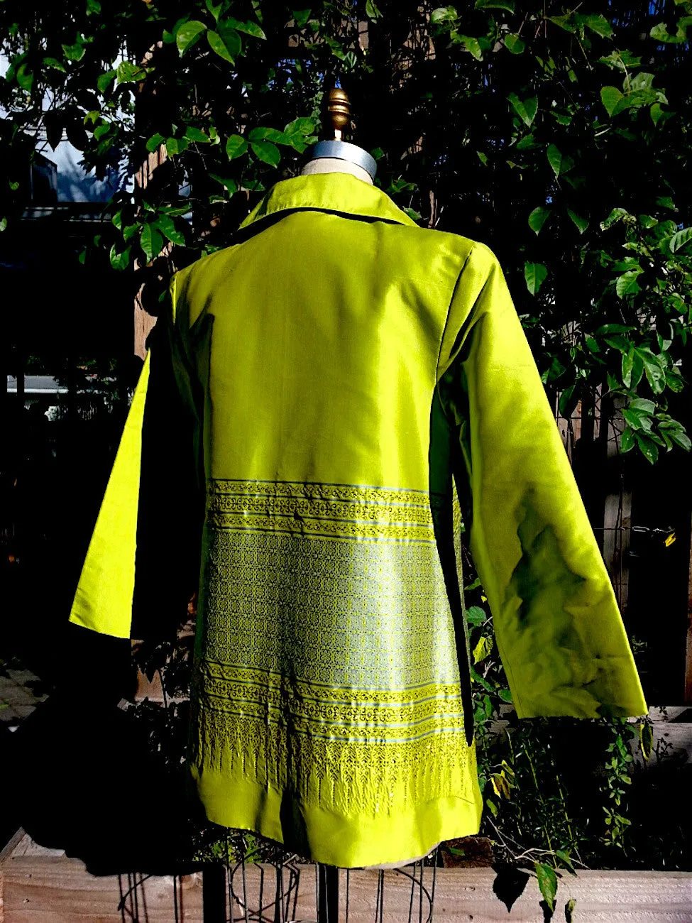 Thai Silk Cocktail Evening Jacket One Of A Kind