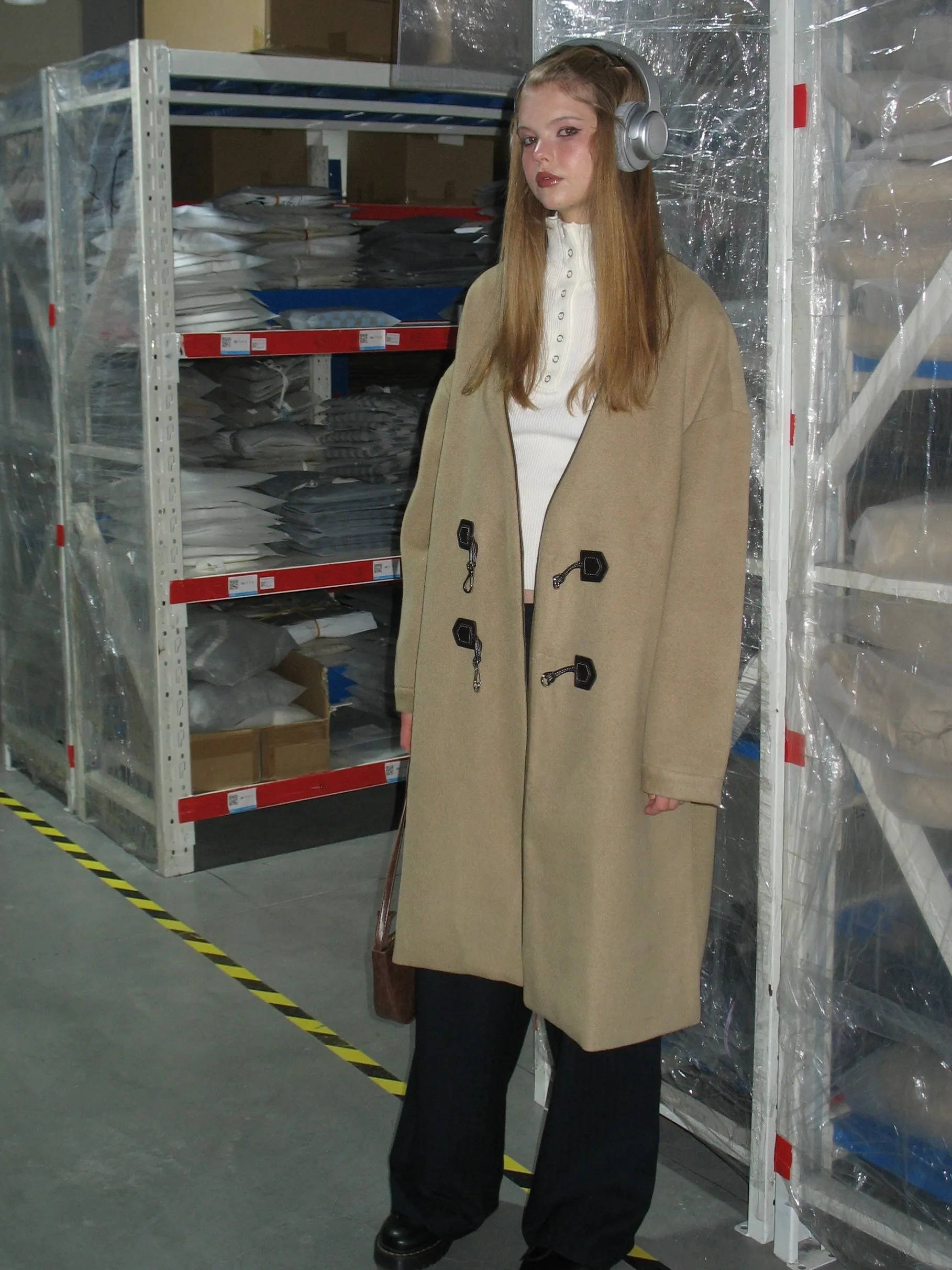 V-Neck Duffle Coat