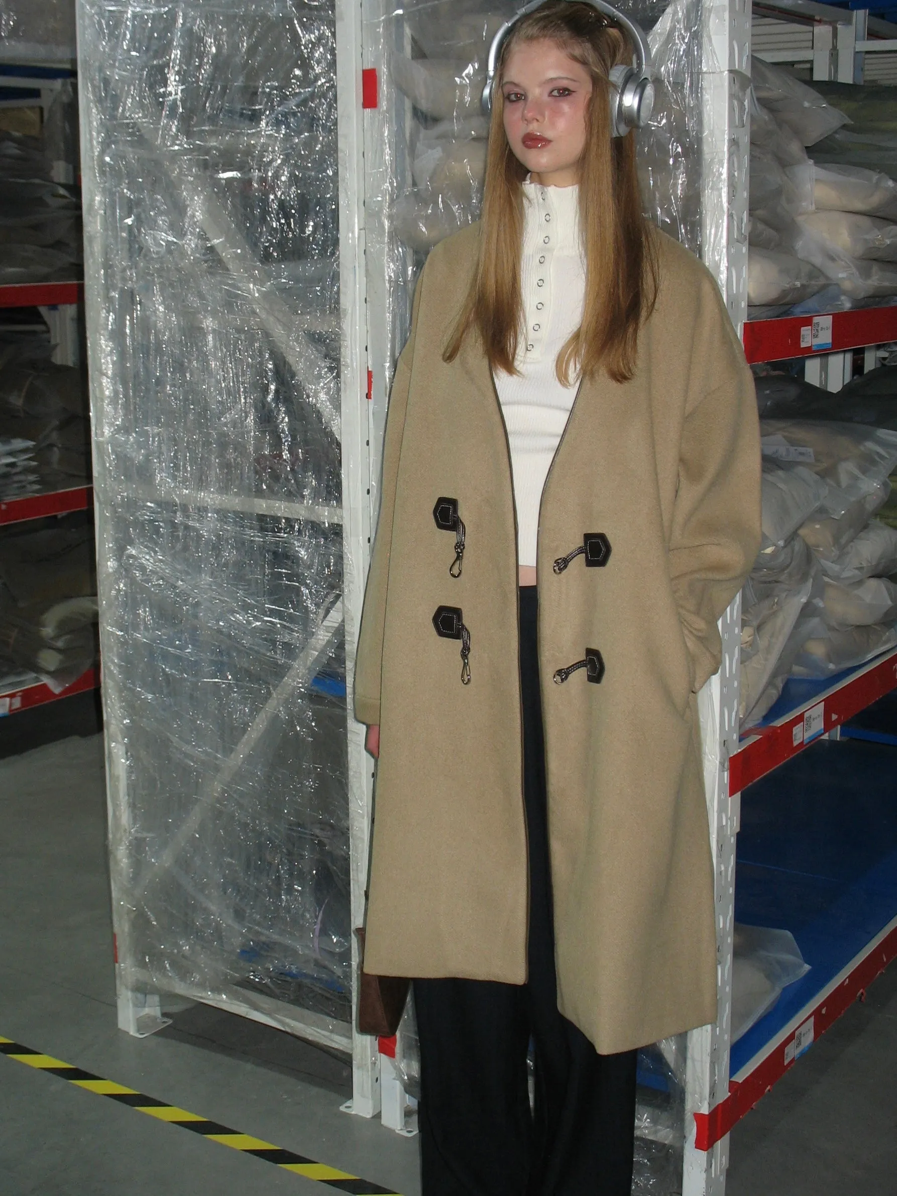 V-Neck Duffle Coat
