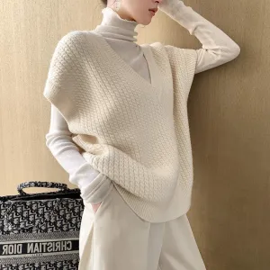 V-Neck Knit Vest