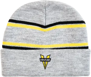 Venture Trucks Heritage Cuff Beanie Heather/ Black/Yellow