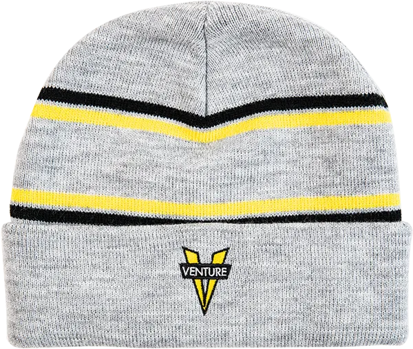 Venture Trucks Heritage Cuff Beanie Heather/ Black/Yellow