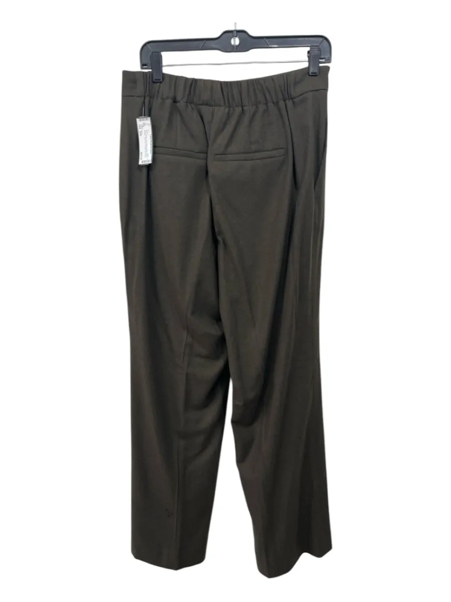 Vince Size S/M Olive Green Poly Blend Elastic Waist Trouser High Rise Pants